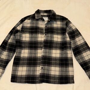 Old Navy Sherpa lined flannel jacket